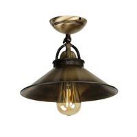 Deckenlampe Leuchte Messing Industrie Antik Bronziert E27 Handarbeit Vintage