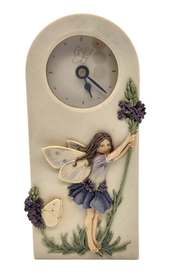 フラワーフェアリーズ 時計 Vintage Flower Fairies Lavender Fairy Clock by Cicely Mary Barker