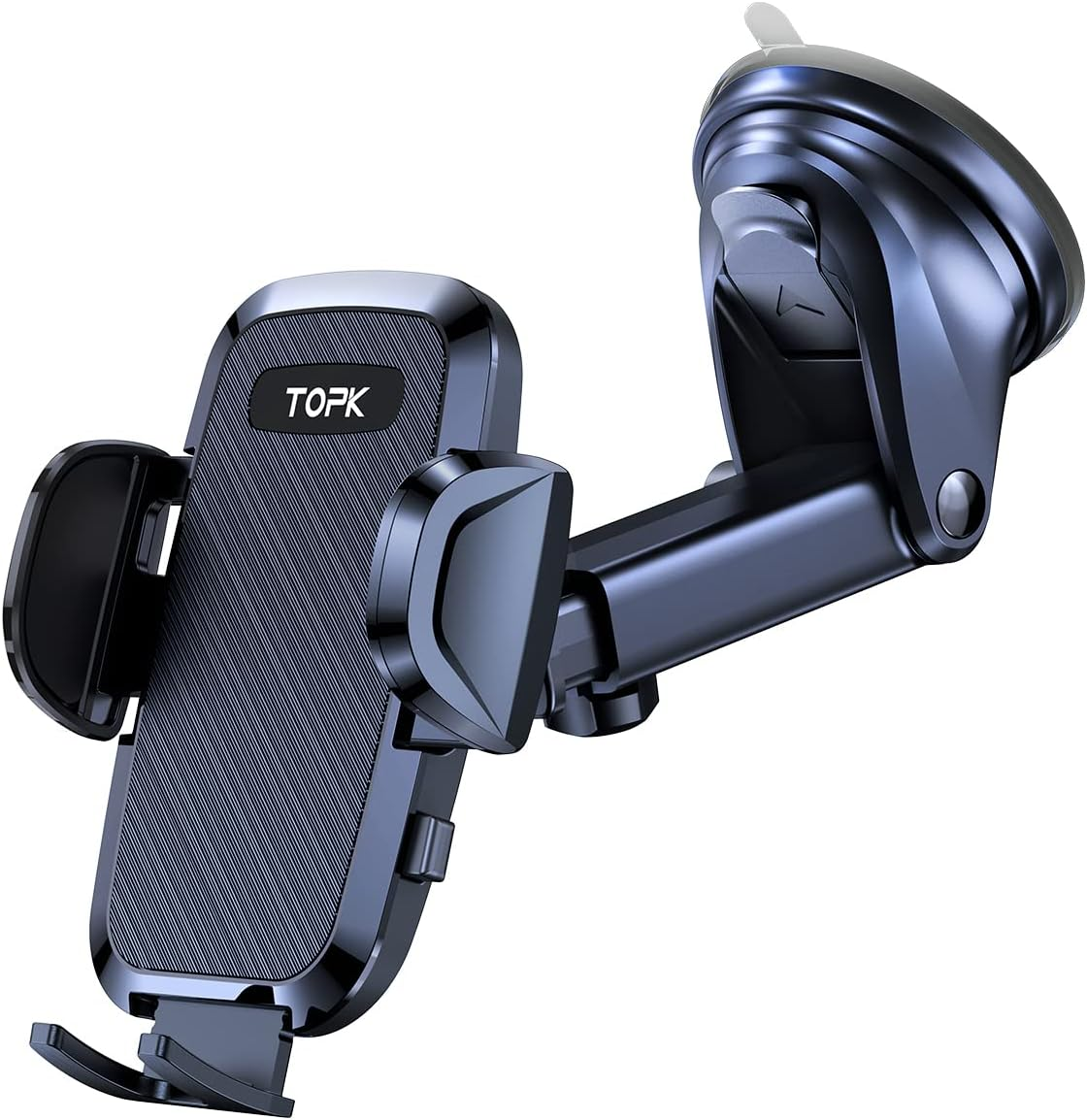TOPK Car Phone Holder, Phone Holder for Cars Dashboard/Windscreen Adjustable 360