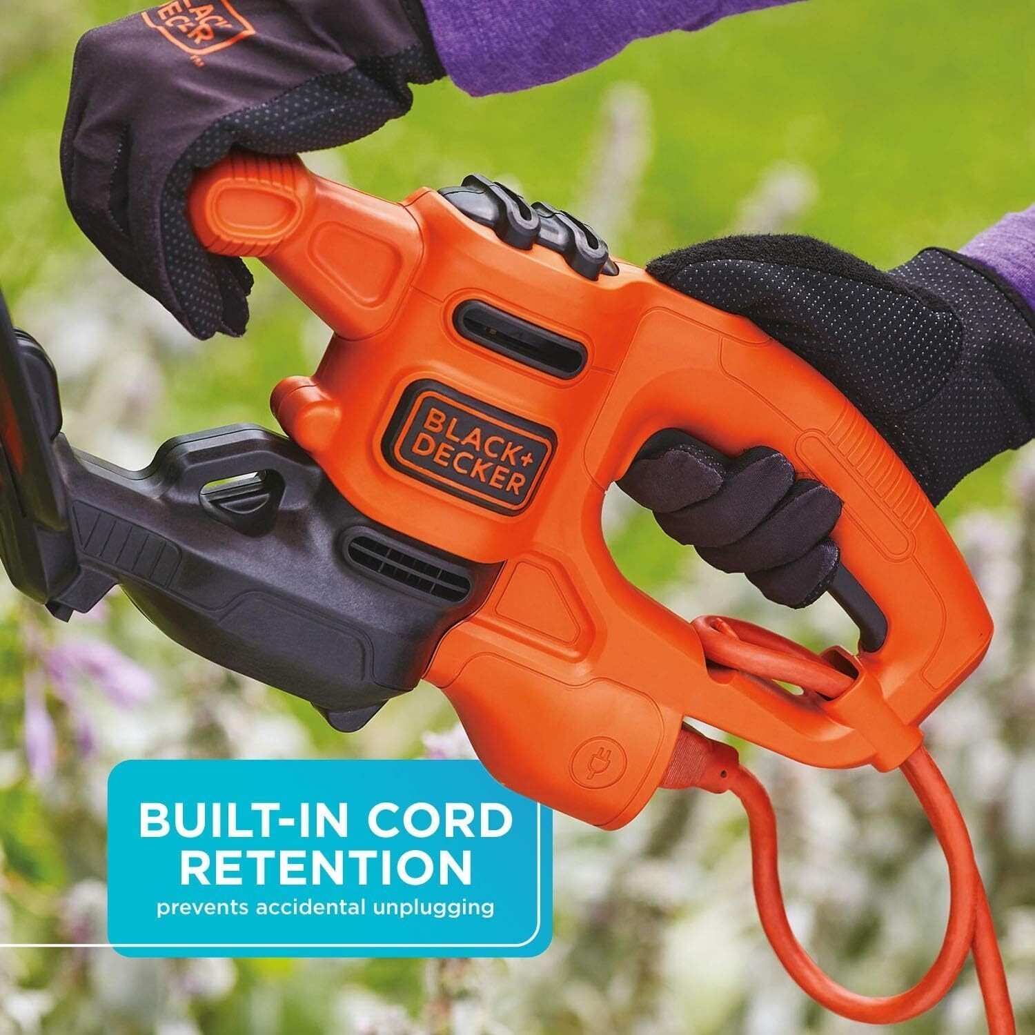 16-Inch Electric Hedge Trimmer Small Hedge Shrubs Trimmers Garden Corded 3.0 Amp