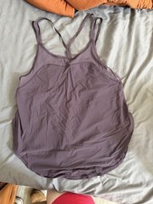 Lululemon Purple Strappy Flowy Tank Top Size 6 GUC