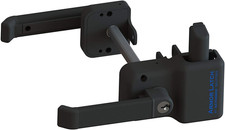 Black Nylon Polymer Key Lockable Magnetic Armor Latch Keyed Alike Black