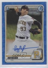 2020 Bowman Draft Chrome Picks Blue Wave Refractor /150 Logan Hofmann Auto 0h6f