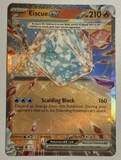 Eiscue ex 042/197 Sv03: Carte Pokemon Holo Fiamme Ossidiana Doppia Rara