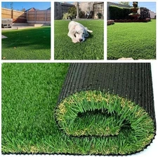 Ultrathick Artificial Grass Turf,1.77 Inch High Dense W Shape Grass Silk -Dur...