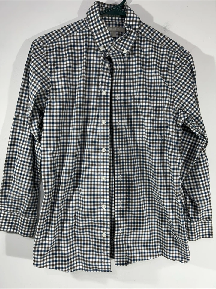 Camisa Nordstrom Talla: 14 Cuello Abotonado Niño JUVENTUD Cuadros Foto 2 de 4