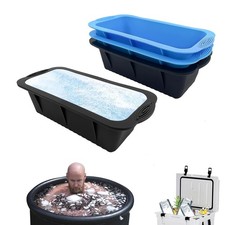 4 Pack Large Ice Cube Tray, Big Moulds, Silicone 25 x 11.5 x 7 cm