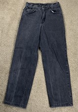 Vintage Levis 550 Student Jeans Mens 24 Black Orange Tab Pants USA 90s Preppy