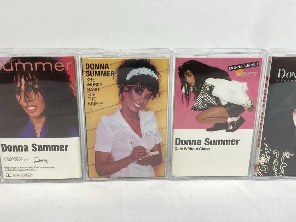 DONNA SUMMER Cassette Tape Lot x6 Self Mistaken Time Hard Cats On The Radio Foto 4 de 4