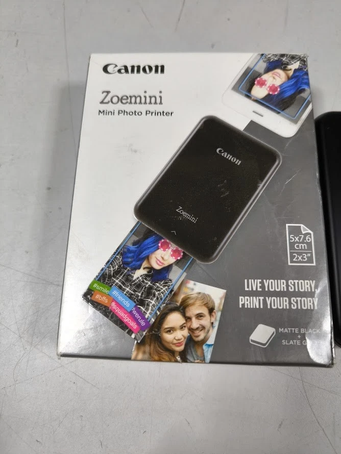 Canon Zoemini Mini Foto Drucker - Spuren Der Verwendung, Nicht Getestet Schwarz - Bild 2 von 4