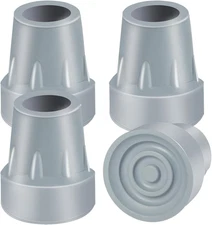 Crutch Tips, 4 Pack 7/8 Inch Heavy Duty Rubber Crutch Tips Rubber Cane Tips Repl