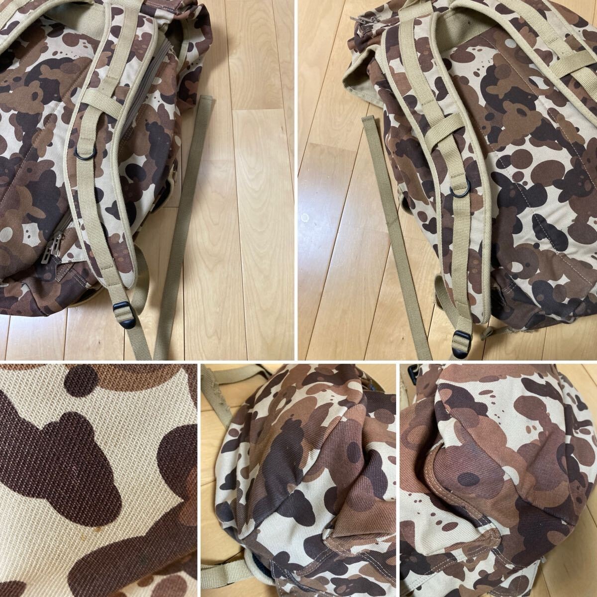 PORTER ESSENTIALS Camouflage Backpack Rucksack Ca… - image 5