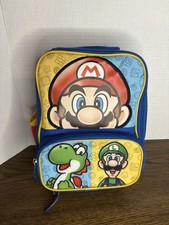 Super Mario Bros Kids Rectangular Lunch Bag Mario Luigi And Yoshi NWT