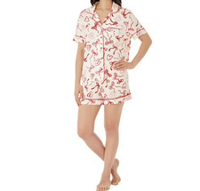 Pajama Valentine 2Piece Notch Collar Pockets Dream Mark Women L By Members Mark
