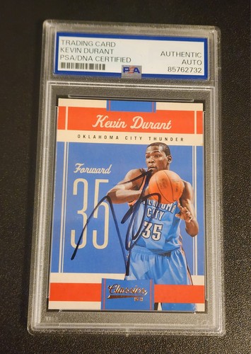 Kevin Durant Signed Oklahoma City Thunder 2010-11 Panini Classics PSA AUTOGRAPH
