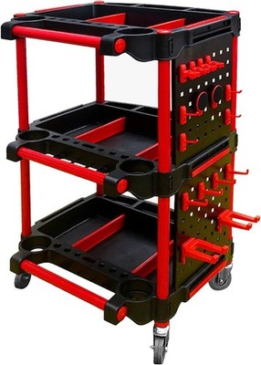 Detailing Cart 3 Tier Rolling Tool Storage