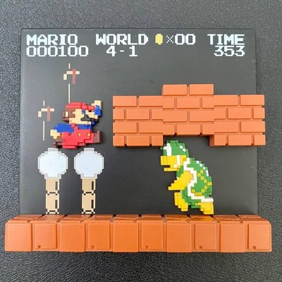 Nintendo Japan Super Mario Bros. DotGraphics Stage / Level Figure World 4-1