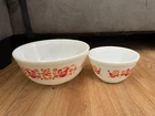 Pyrex Friendship Nesting Mixing Bowls 2 Pieces 401 & 403 FREE SHIPPING