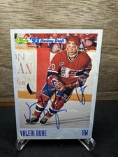 1993-94 Classic Hockey Draft Valeri Bure Rookie RC #18 In-Person ON-CARD AUTO