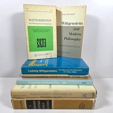 Vintage Ludwig Wittgenstein Philosophy Book Lot of 7 Tractatus Phenomenology