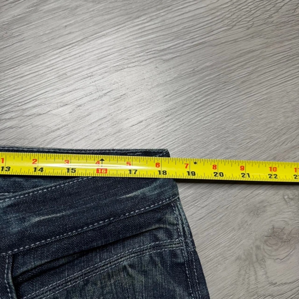 Vintage Y2K Antik Denim Repaired Studded Embroidered Loose Fit Denim Jeans 36x32 - Image 4 of 4