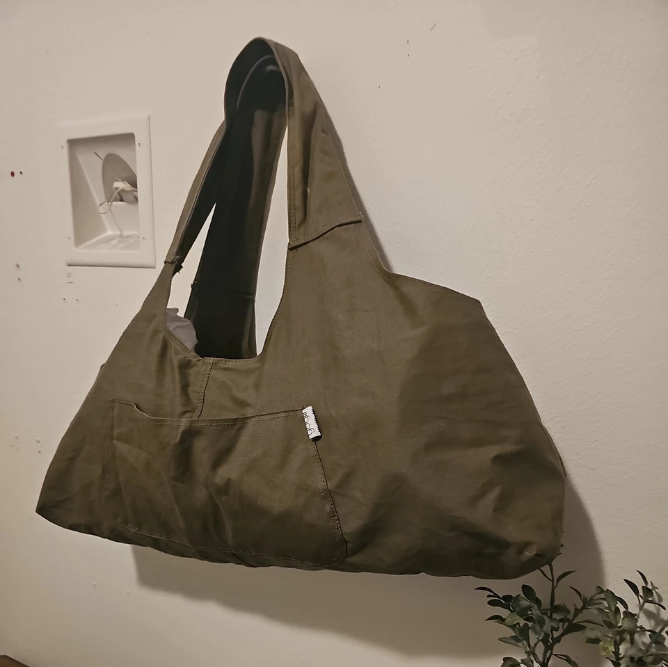 Yoga Mat Bag The ORIGINAL Yogiii Large Tote Bag Olive Cotton Lightweight - Image 3 of 4