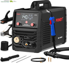 110V/220V - 5 in 1 MIG/MAG/FLUX/TIG LIFT/MMA Welder Machine with Synergic Contr