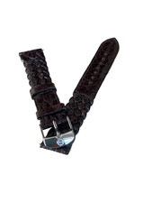 MICHELE ESPRESSO Alligator Watch Strap - MS18BQ010206 DECO, SEREIN , SIDNEY