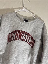 Vintage 90 s Jansport Northwestern University Crewneck Sweater Distressed Size L