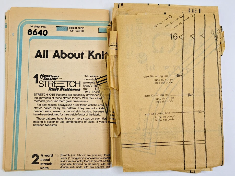 De Colección Años 70 Simplicidad Costura Patrón 8640 Para Hombres Tejido Pullover Top Chaleco Pecho 40-44 CORTE Foto 3 de 3