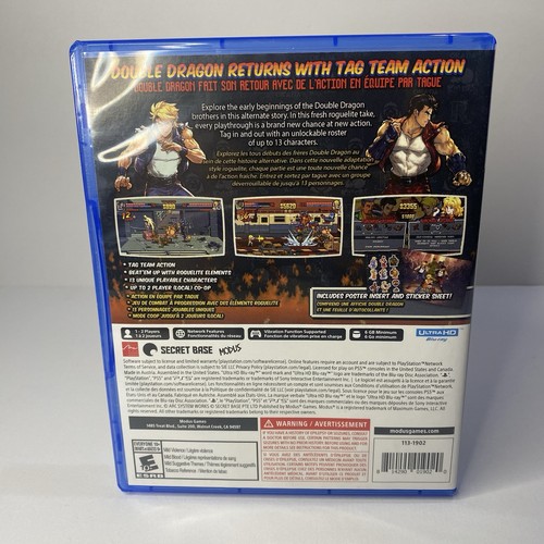 Double Dragon Gaiden Rise of The Dragons Sony PS5- OG Stickers + Poster Included - Picture 3 of 13
