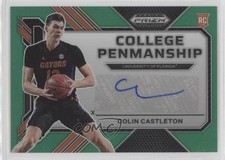 2023 Panini Prizm Draft Picks College Penmanship Green Colin Castleton Auto 13uy