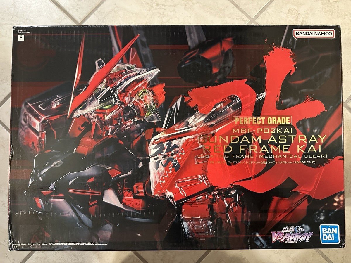 Bandai PG 1/60 Gundam Astray Red Frame Kai Titanium Clear Armor