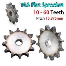 Flat Chain Drive Sprocket 10-60 Teeth Pitch 15.875mm For #50 10A Chain A3 Steel