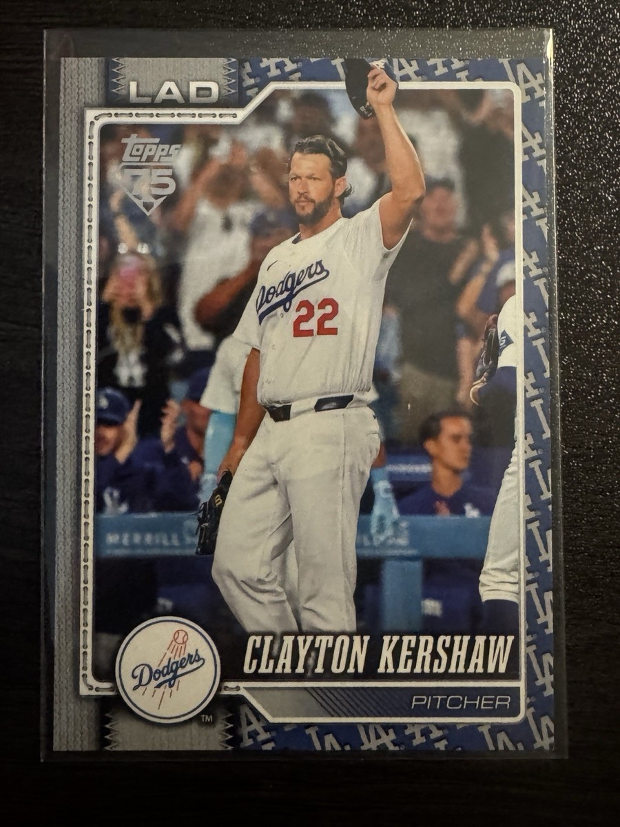 2026 Topps Series 1 Clayton Kershaw TEAM LOGO BORDER SSP #22