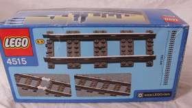 LEGO 4515 9V Electric Train Straight Tracks Rails NEW & Sealed World City 2003