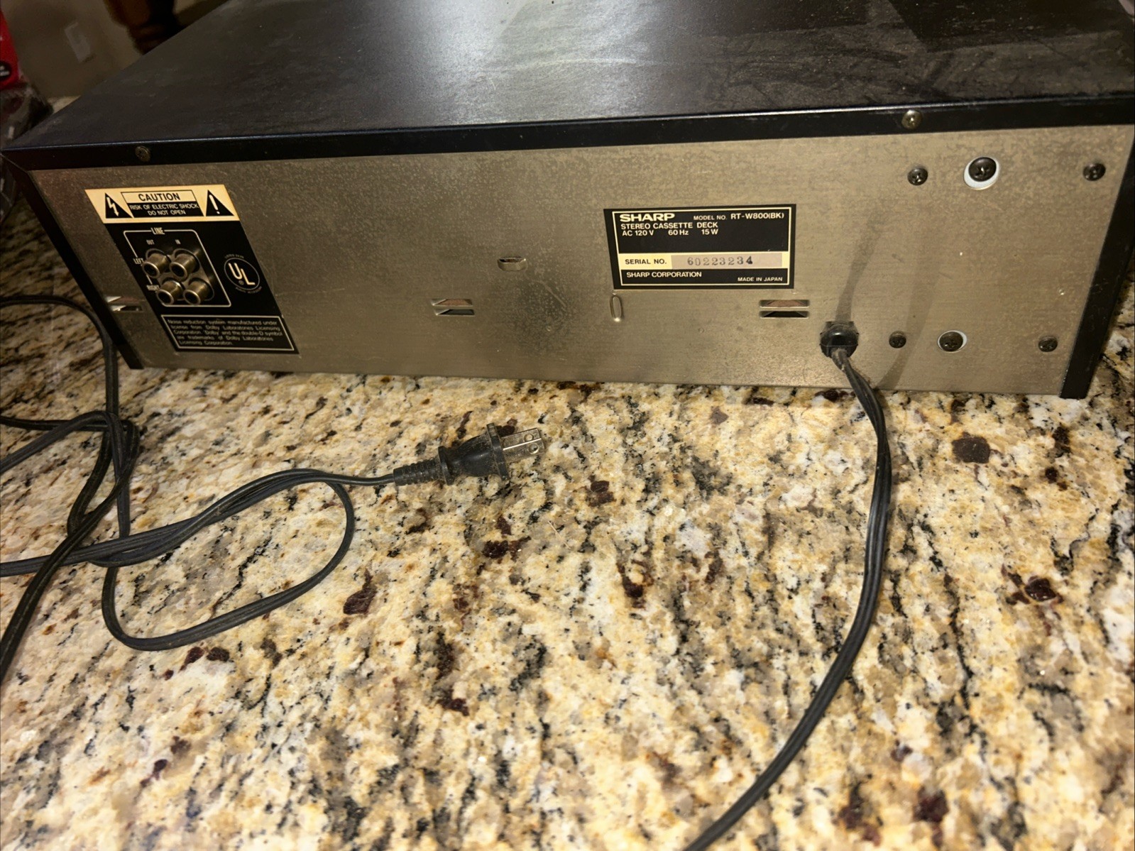 Vintage SHARP RT-W800 Stereo DUAL Cassette Deck Dubbing Dolby Record | eBay
