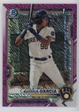 2021 Bowman Chrome Prospects Fuchsia Shimmer Refractor /199 Eduardo Garcia 0q3