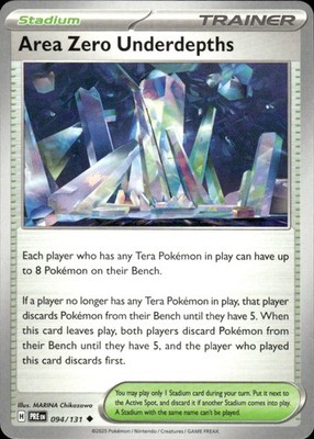 Area Zero Underdepths 094/131 Uncommon Prismatic Evolutions Pokemon Near Mint