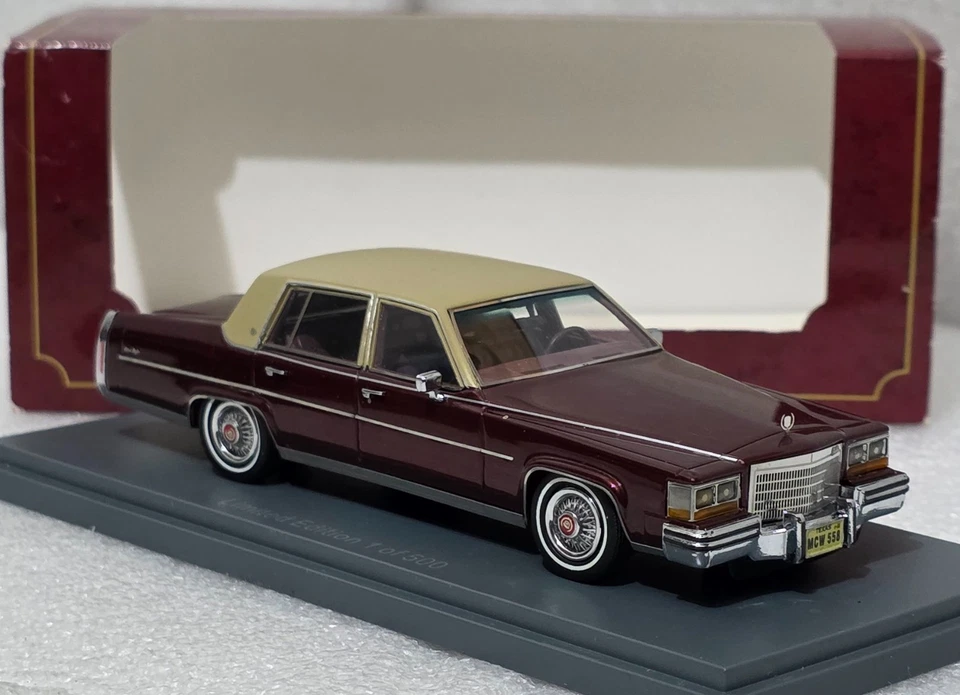 Cadillac Fleetwood Brougham 1982 Red 1:43 Neo American Excellence Models (16) - Image 3 of 4