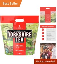 480 Count Bulk Black Tea Bags - Quality 1.5 kg for Daily Enjoyment 0.06 per strip