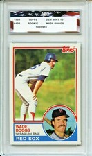 1983 Topps #498 Wade Boggs Rookie Card AGC 10 Gem Mint Boston Red Sox