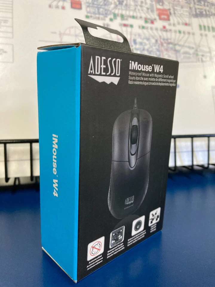 Adesso iMouse W4 - Waterproof Antimicrobial Optical Mouse - Image 2 of 4