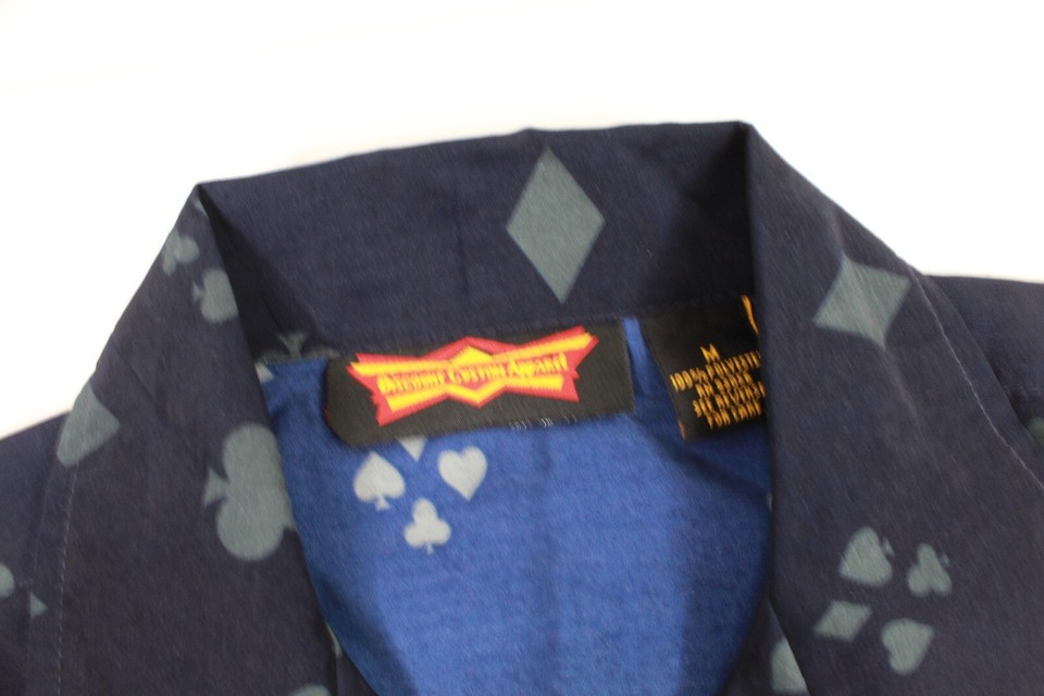 Discount Custom Apparel Shirt Mens Medium Las Vegas Gambling Flames