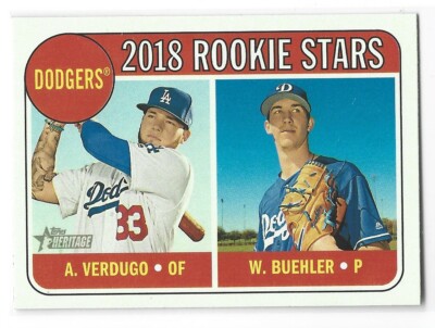 ALEX VERDUGO / WALKER BUEHLER 2014 FINEST ROOKIE DODGERS RED SOX O1