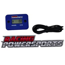 Racingpowersports Digital Hour Meter Motorcycle Atv Snowmobile Dirt Bike Blue