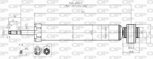 Amortisseur arrière de rechange pour suspension Audi A4 B7 Avant 2.0 TDI 16V