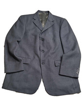 OSCAR DE LA RENTA Navy Blue Wool Blazer Sport Coat Suit Jacket Men's 42R