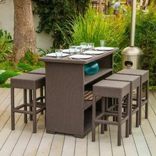 Rudolfo Outdoor 7pc Bar Set