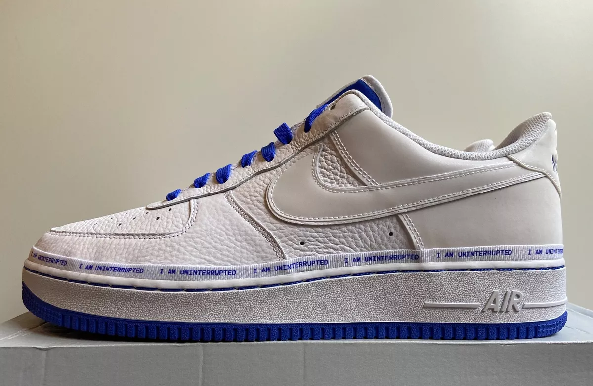 Nike Air Force 1 MTAA QS &#034;Uninterrupted&#034; White Blue CQ0494-100 Men&#039;s 15 |